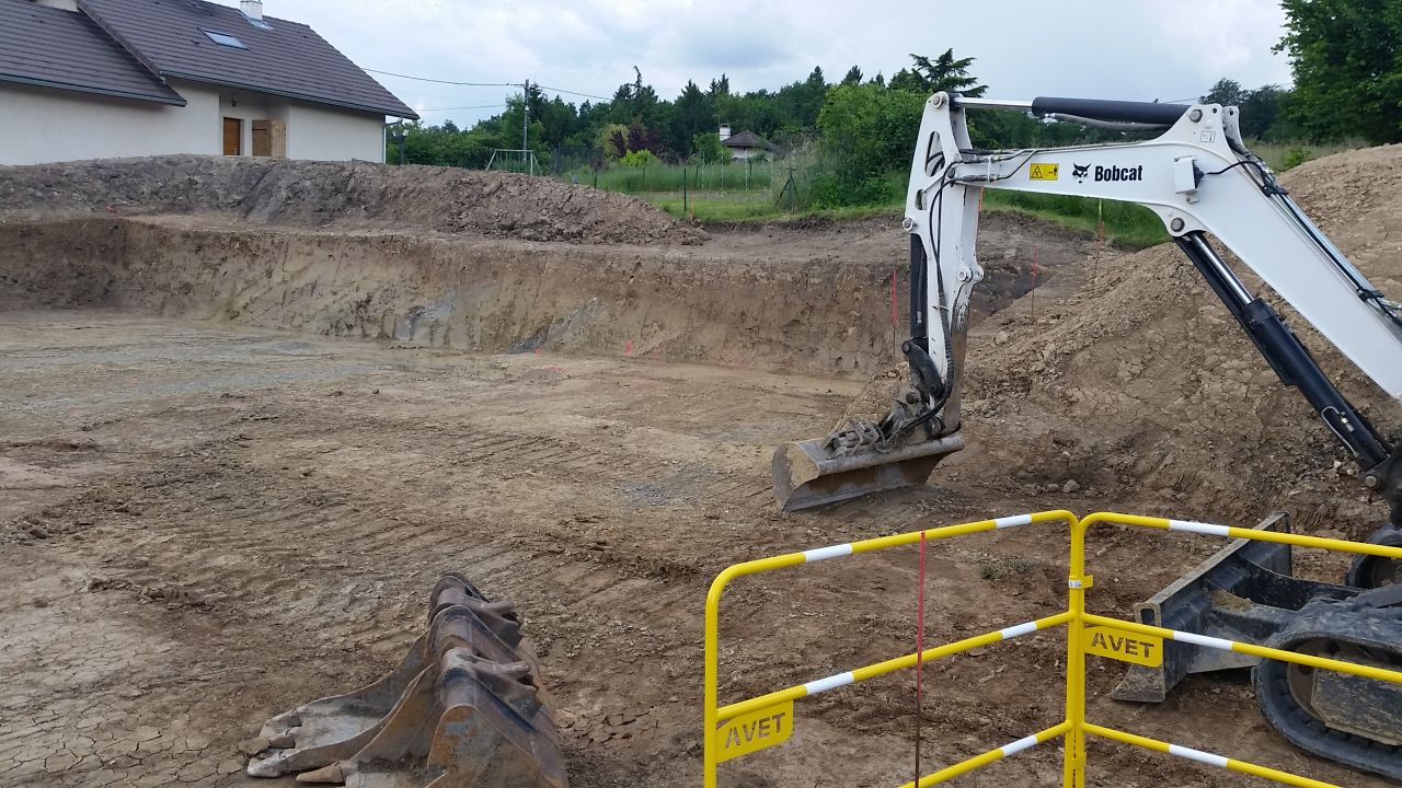 Terrassement pleine masse suite et fin