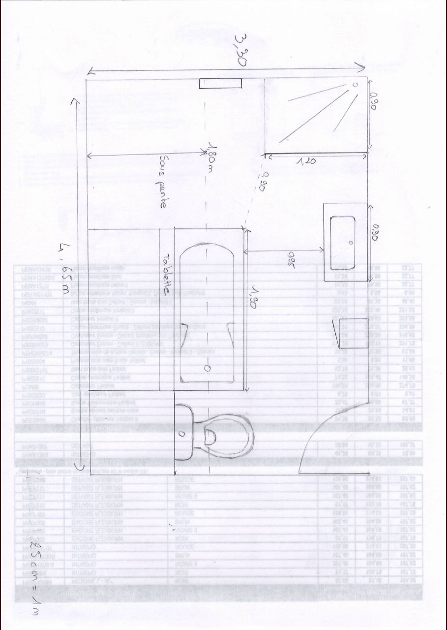 croquis salle de bain