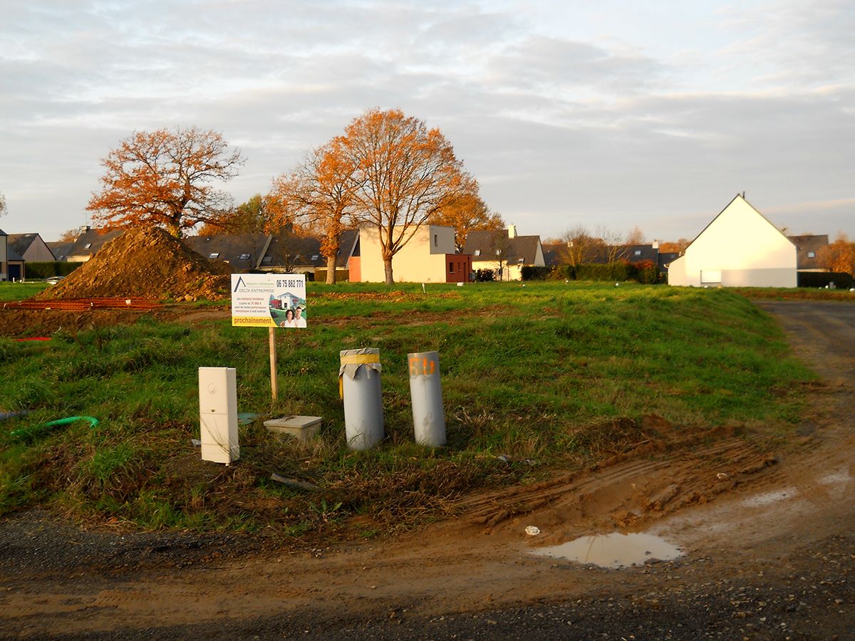 Photo du terrain, avant dbut des travaux