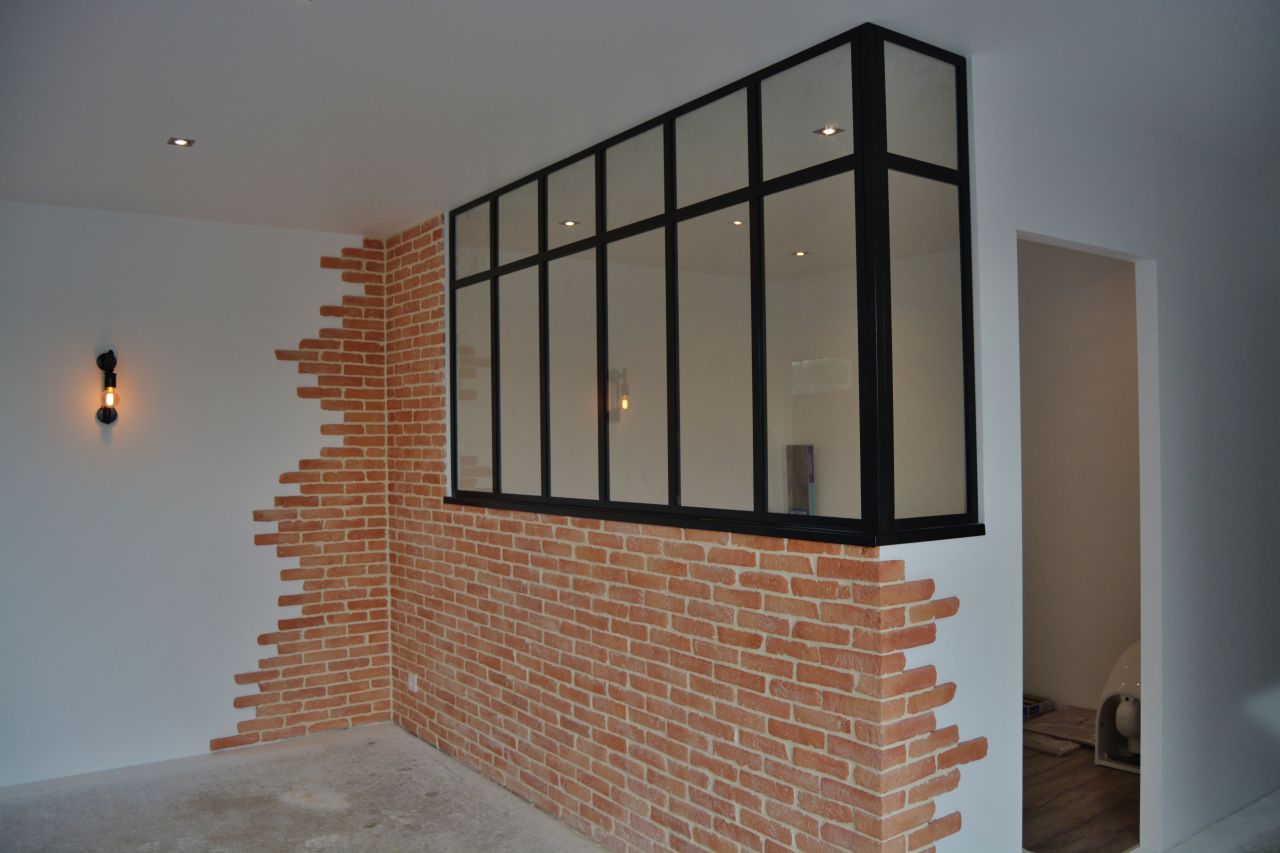 La verrière posée et les joints terminés !!! waouh !!