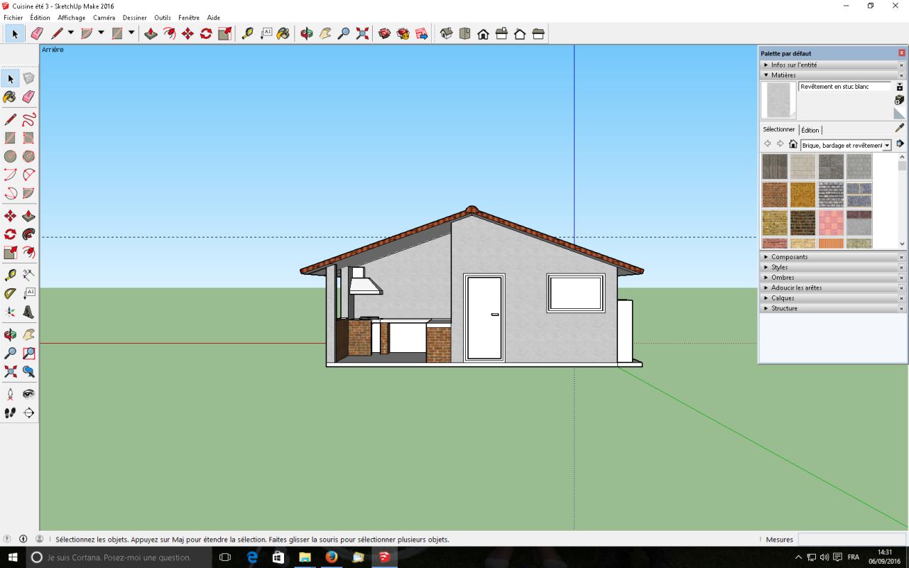 Notre projet sur sketchup (grosso modo!!)