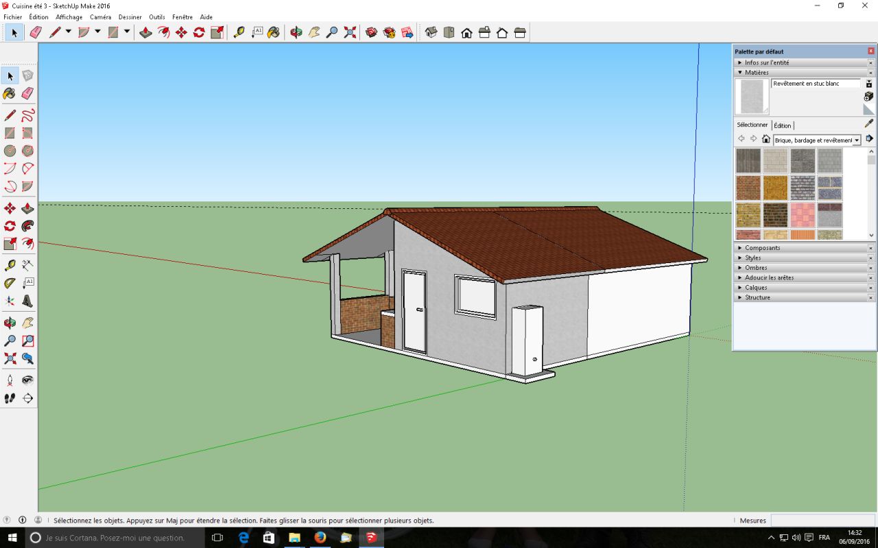 Notre projet sur sketchup (grosso modo!!)