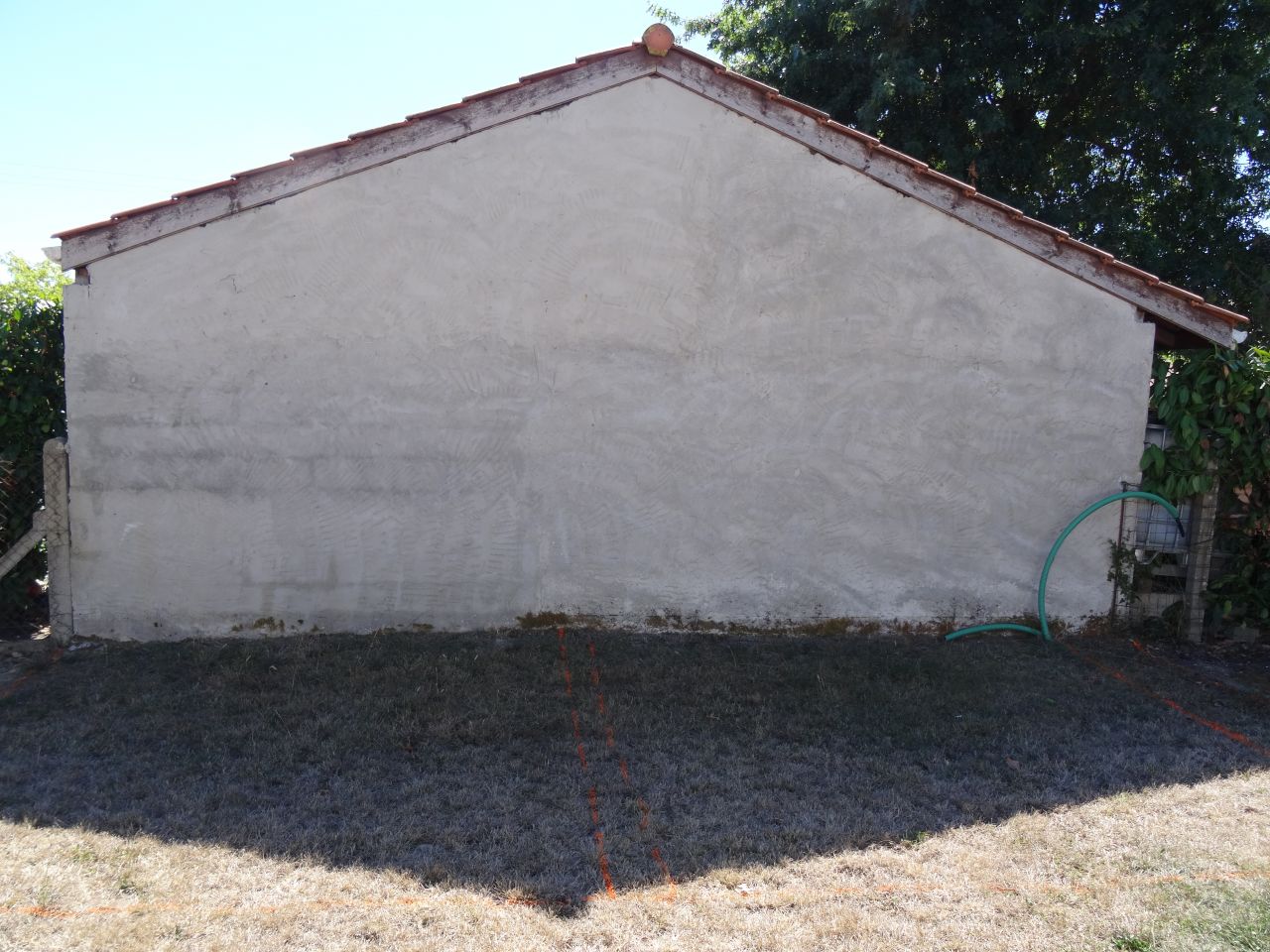 Mur mitoyen avec voisin sur lequel nous allons nous appuyer