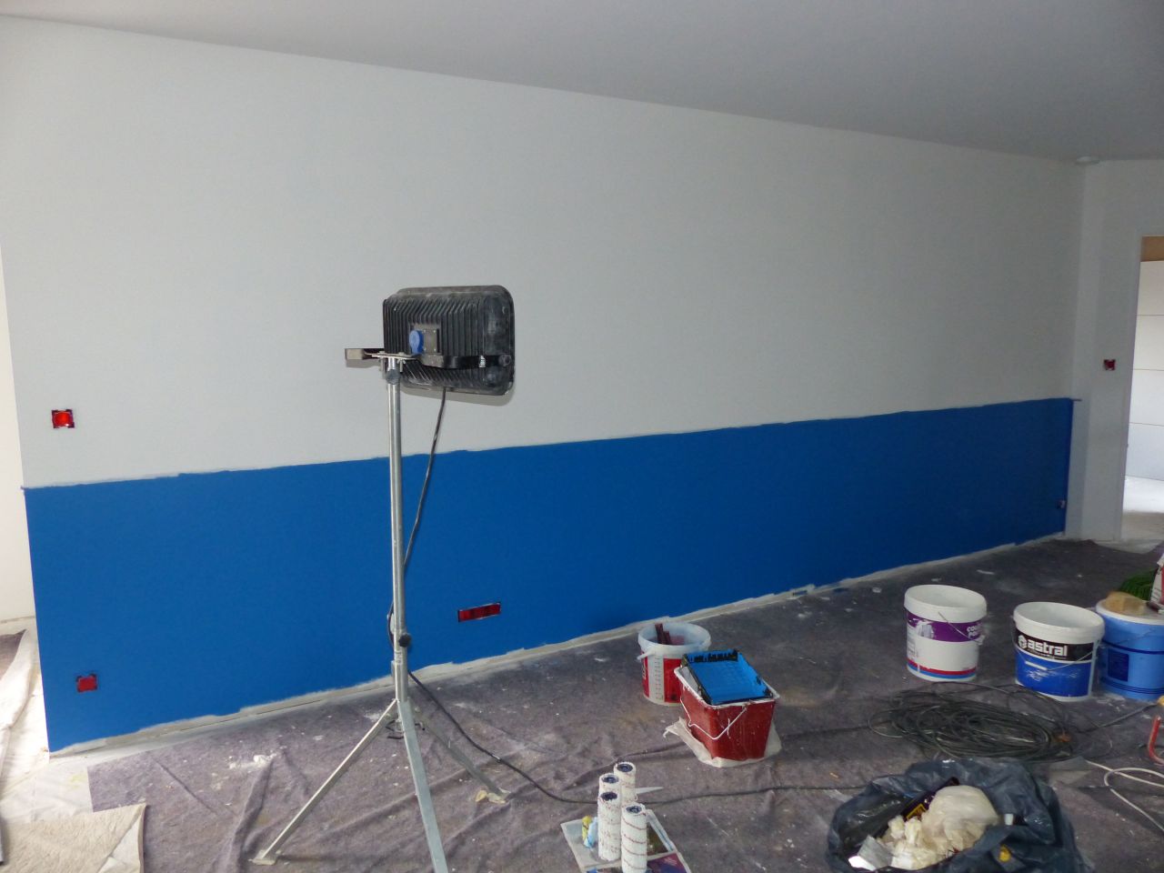 Peinture de la pièce de vie