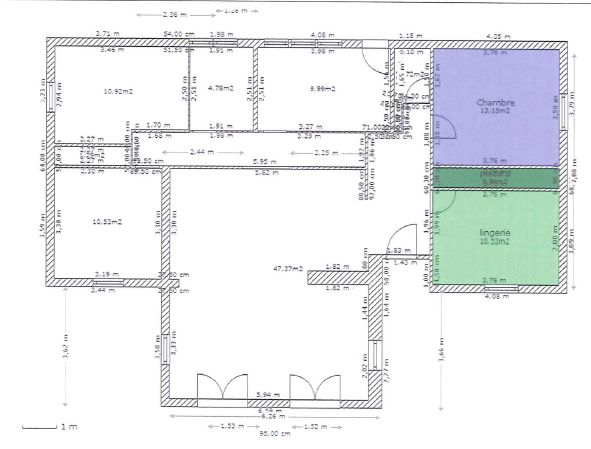 Plan de la zone actuelle