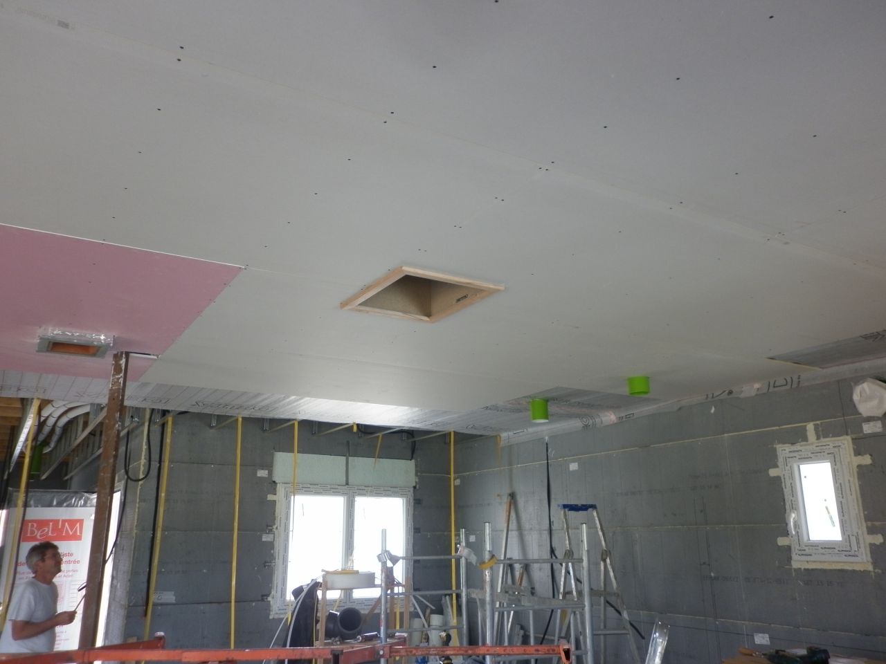 plafond pièce à vivre