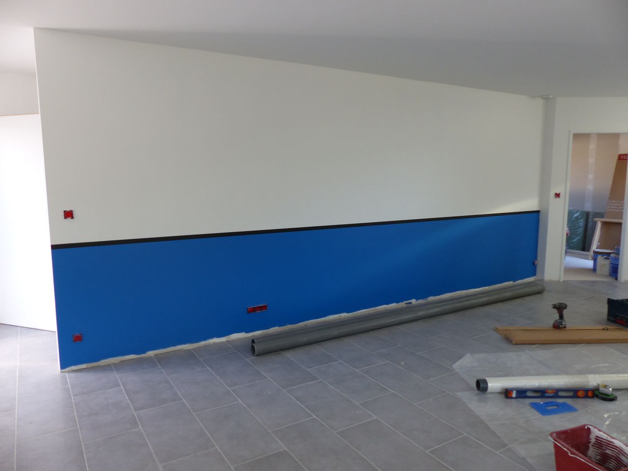 Peinture de la pièce de vie