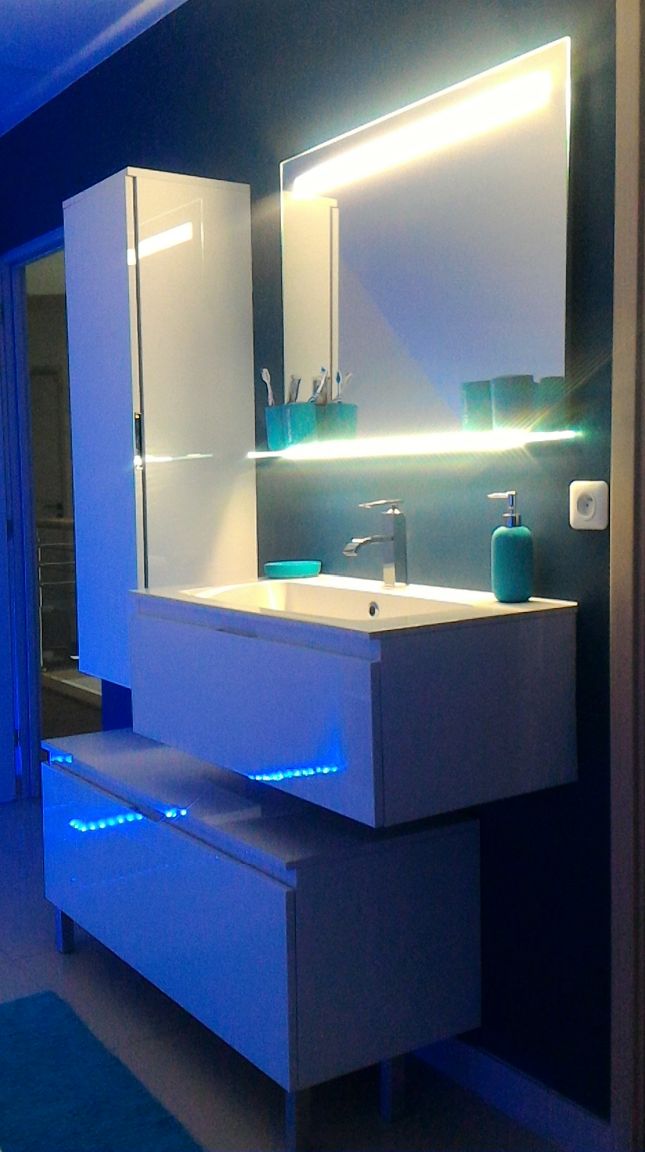 vue générale salle de bain étage.