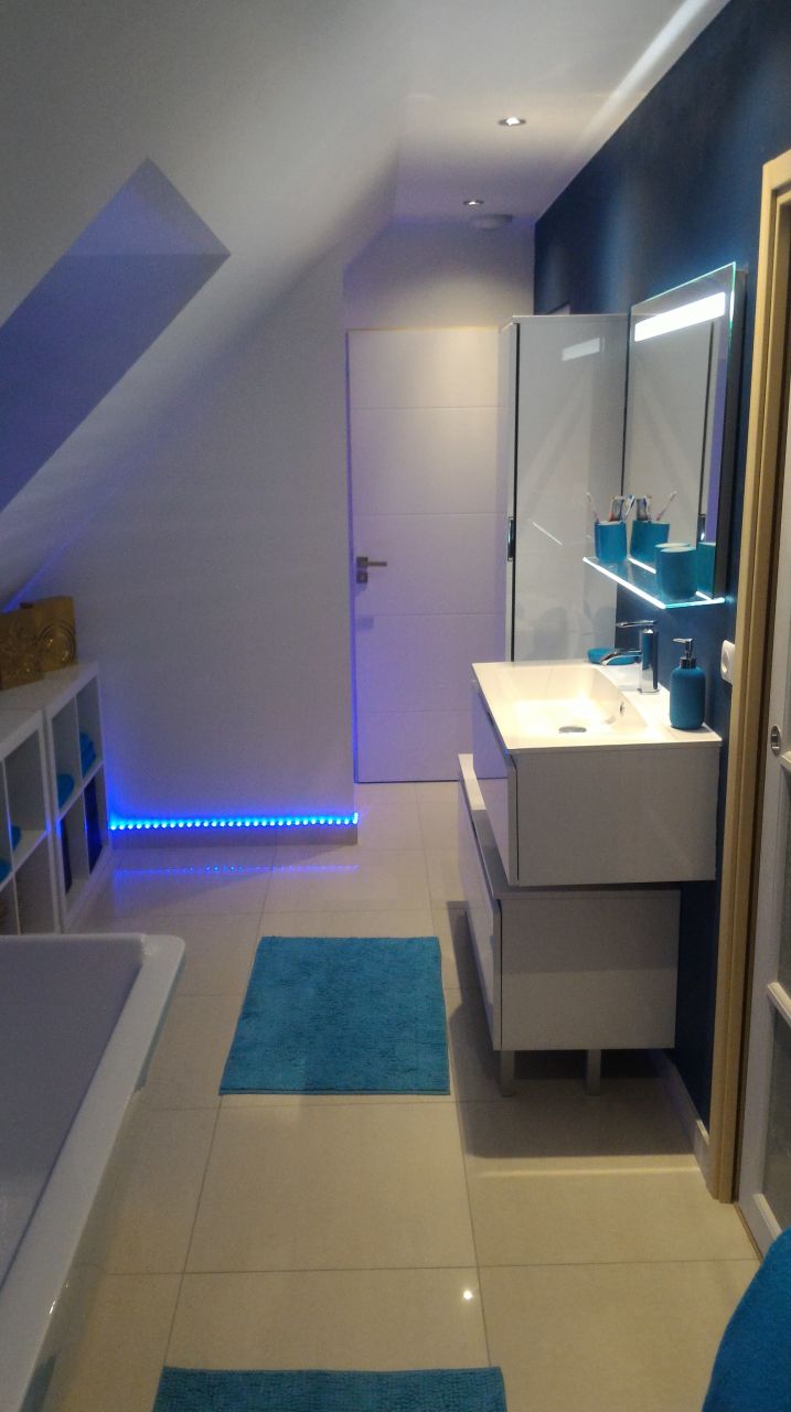 vue générale salle de bain étage.