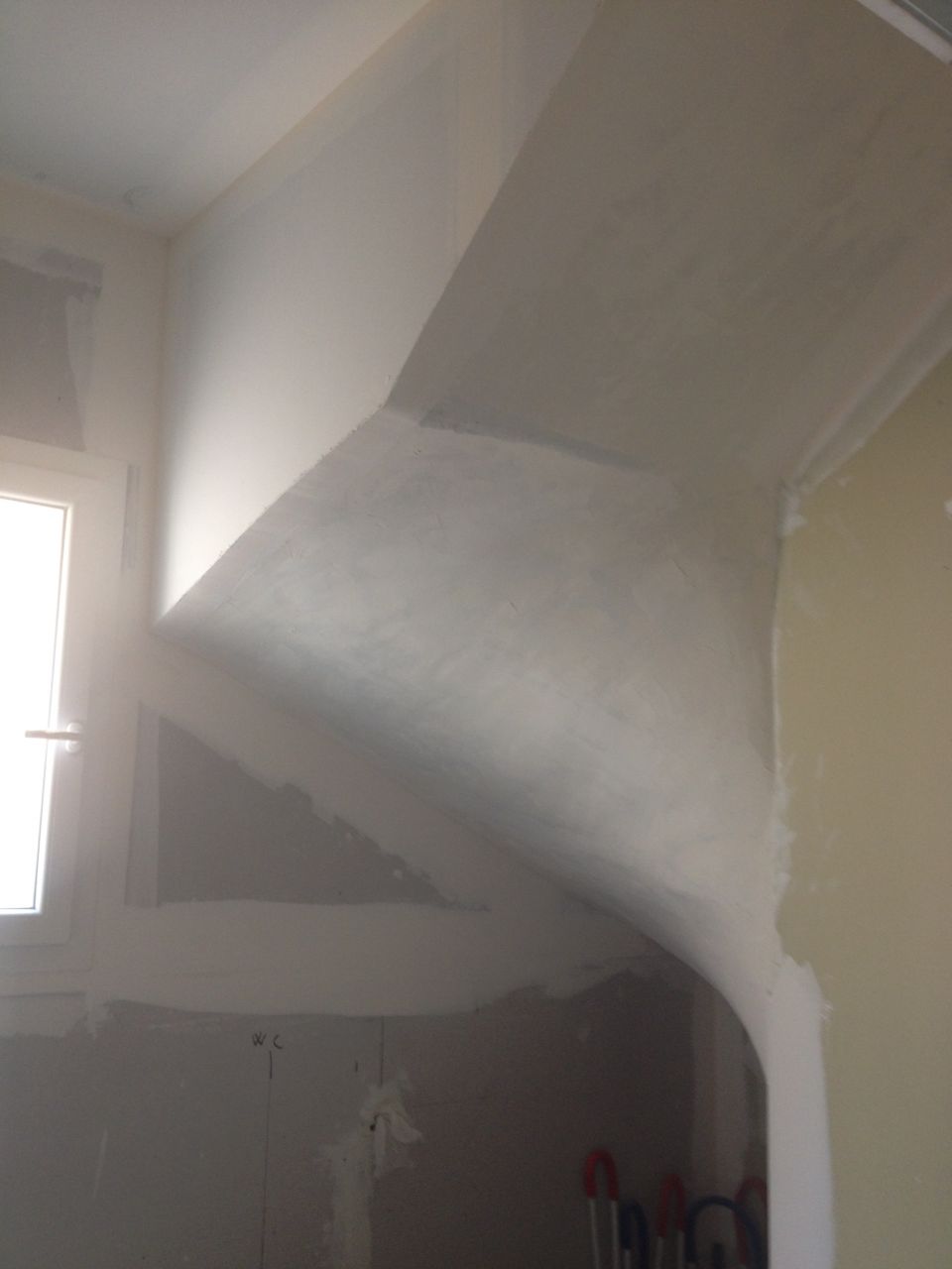 Escalier enduit