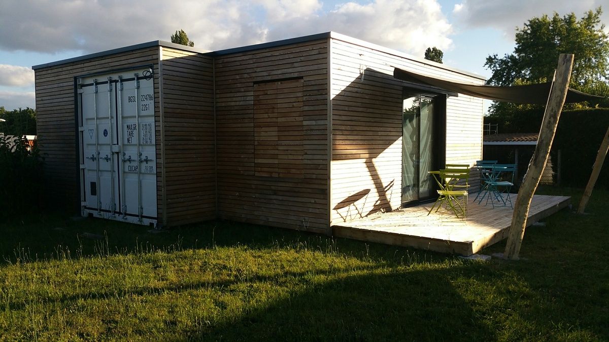 terrasse container avec voile