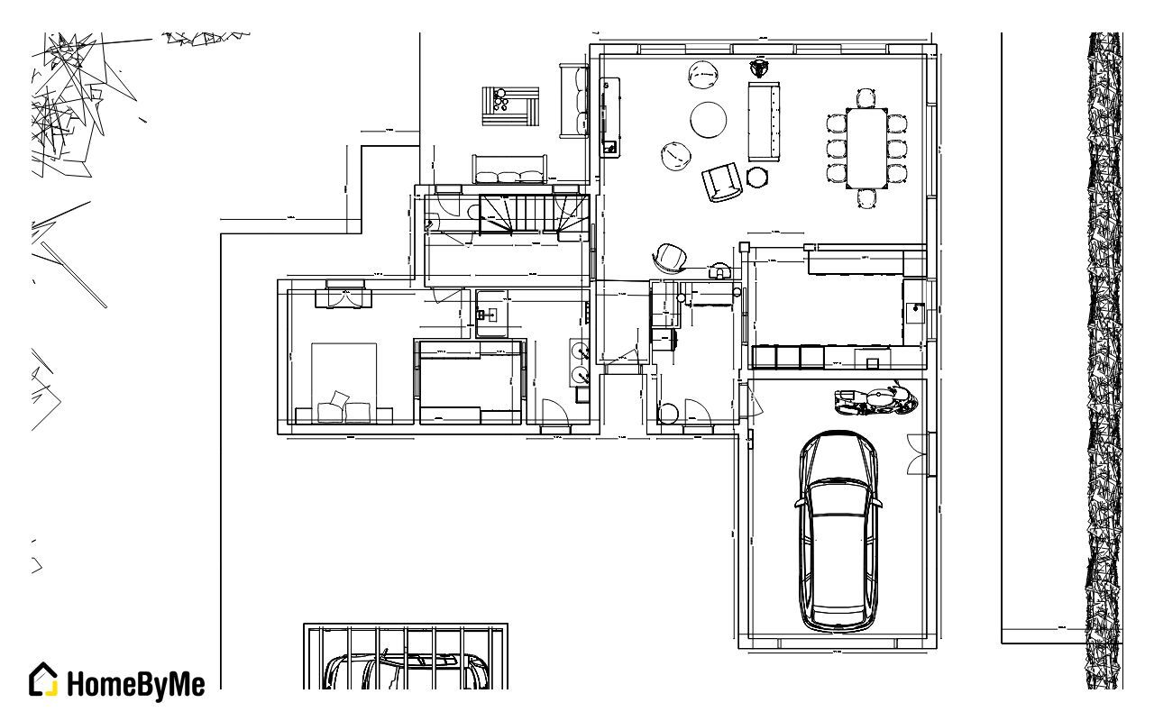 plan rez de chausse 2D