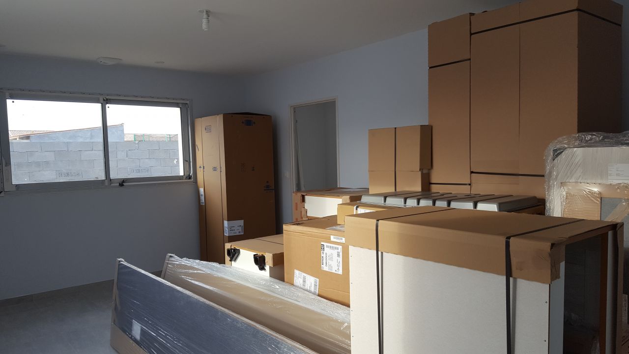 ArrivÃ?Â©e des meubles de cuisine