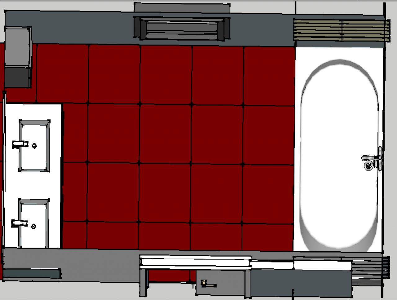 salle de bain vue de dessus