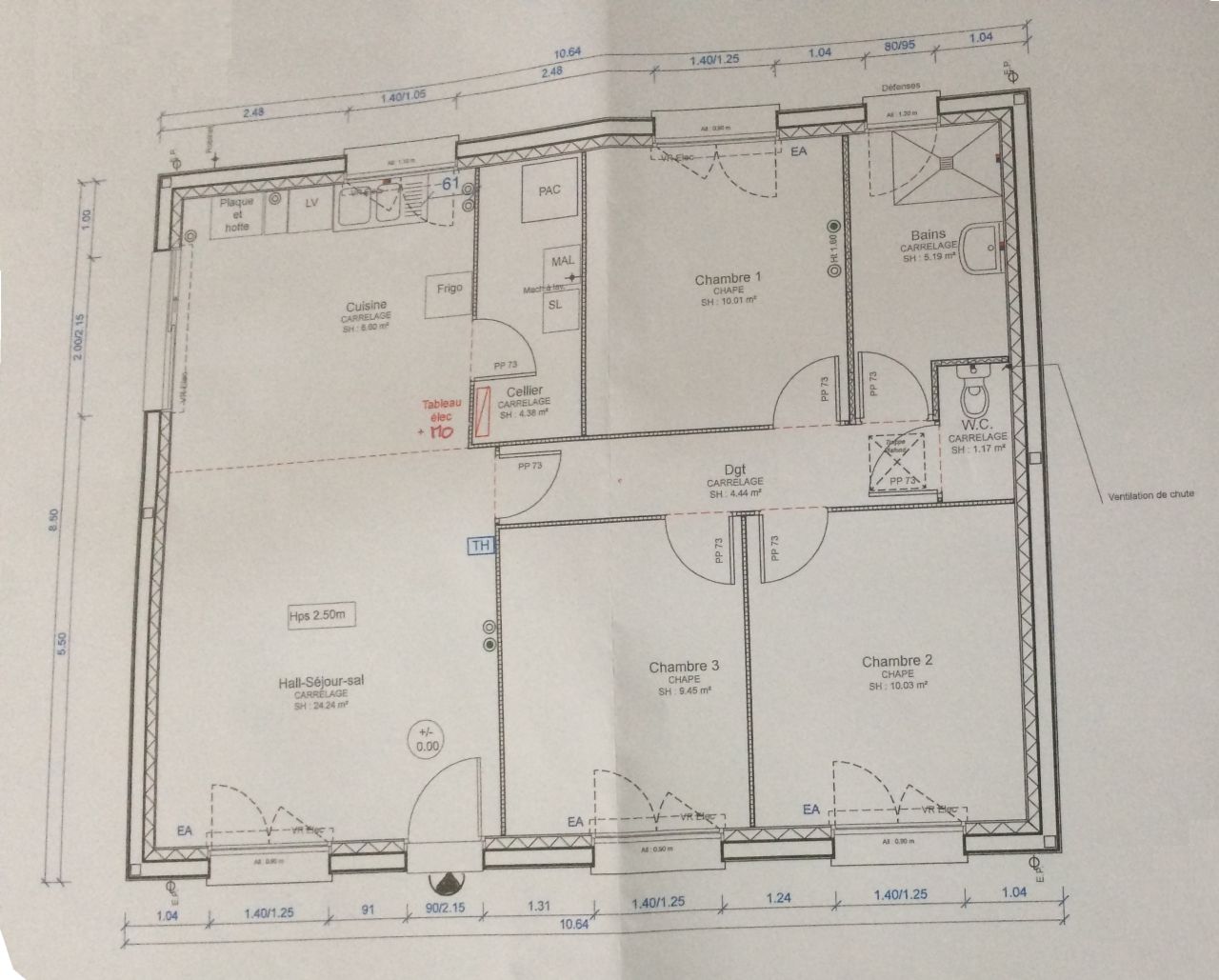 Plan dfinitif aprs RDV avec le CDT (plans d'excution)