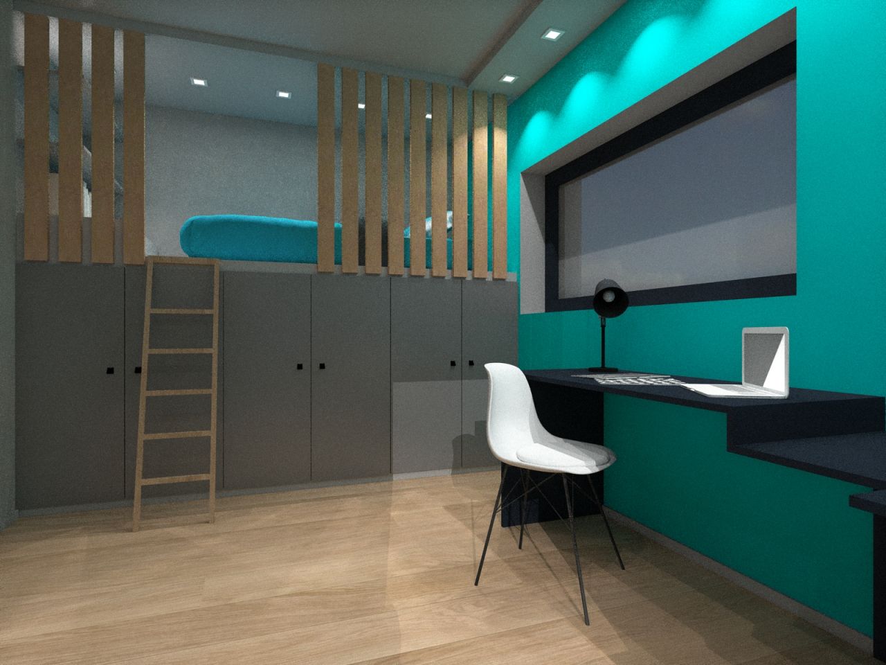 Chambre du schtroumpf!