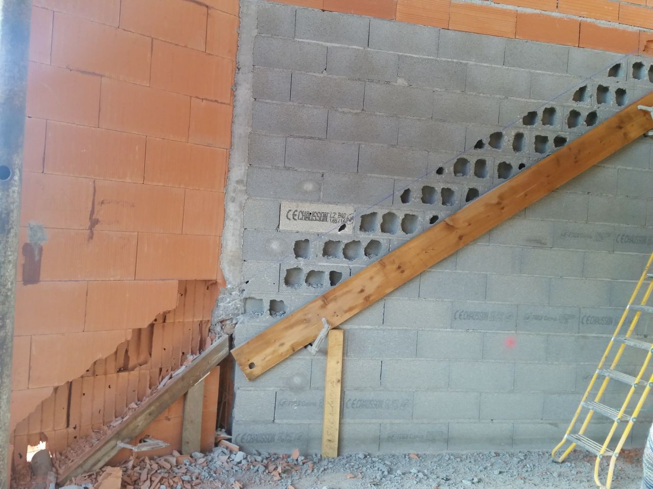 Préparation escalier
