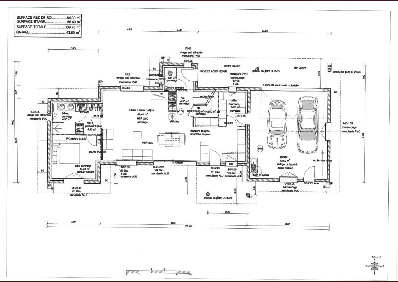 Plan du Rez-de-Chausse.