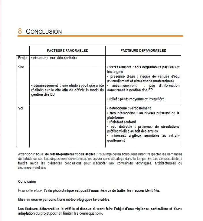 conclusion tude de sol