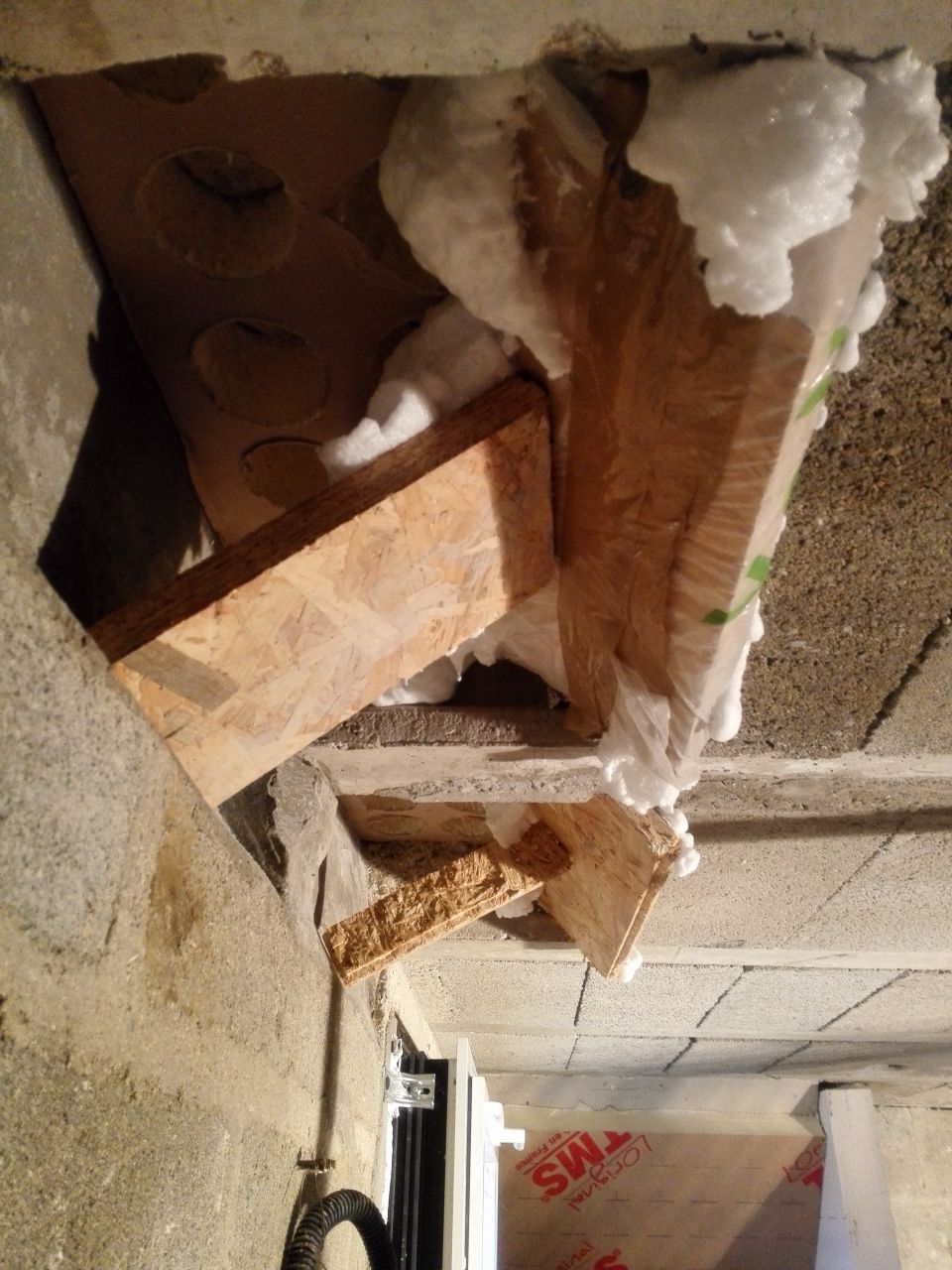 Réservation passage gaines VMC DF