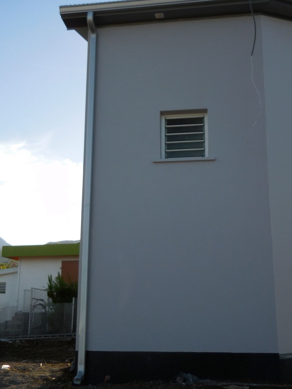 Gouttière posée