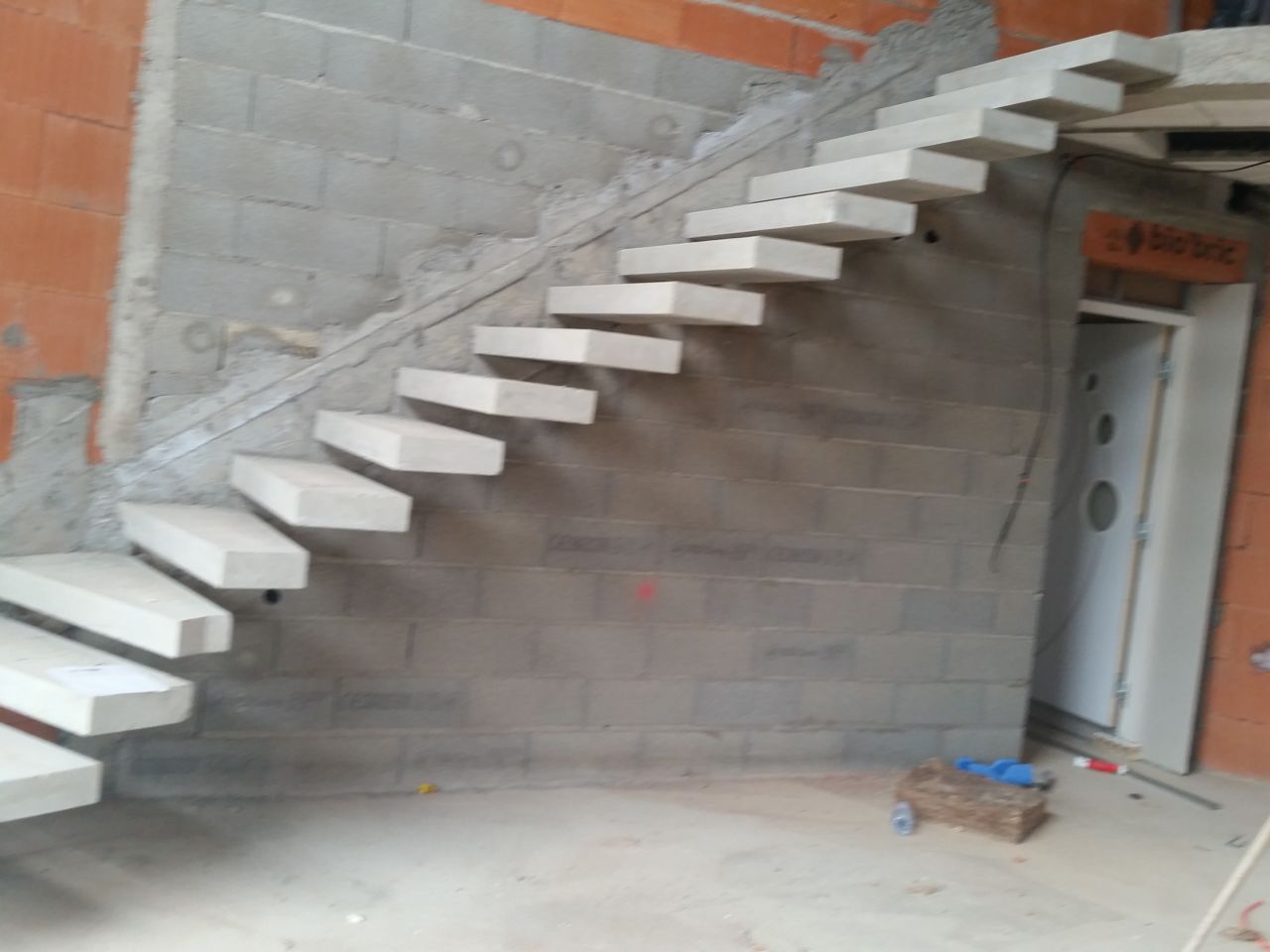 L'escalier décoffré 