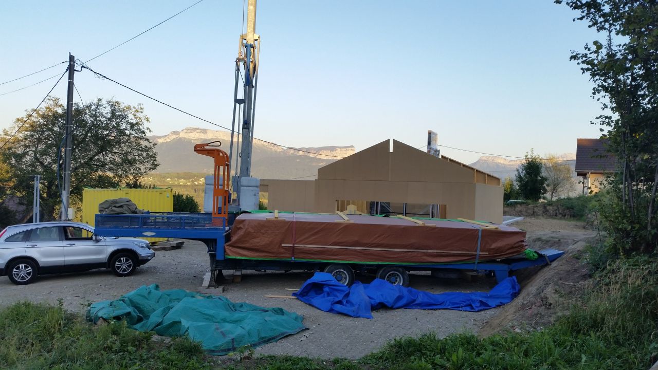 Charpentier 3eme jour  - montage plancher étage 2