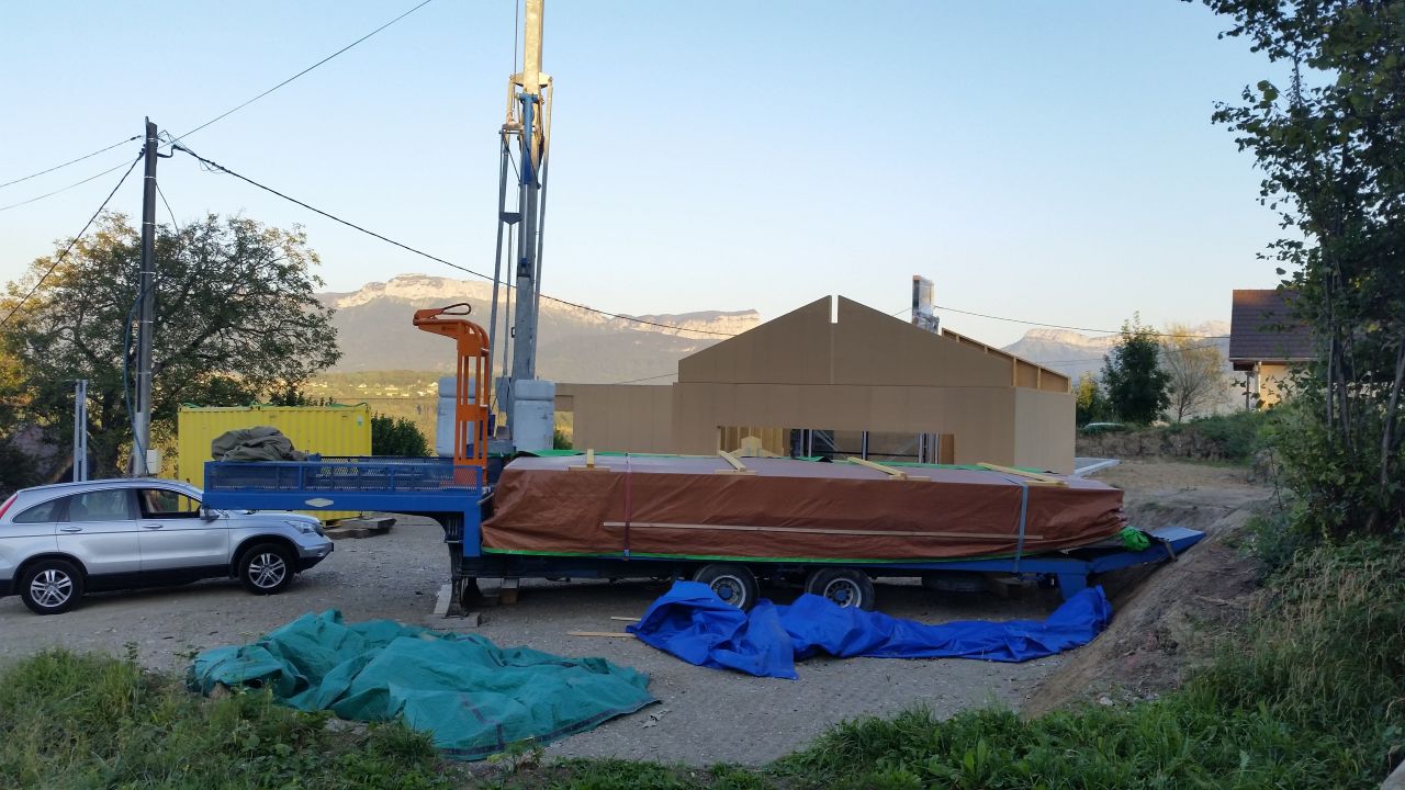 Charpentier 3eme jour  - montage plancher étage 6
