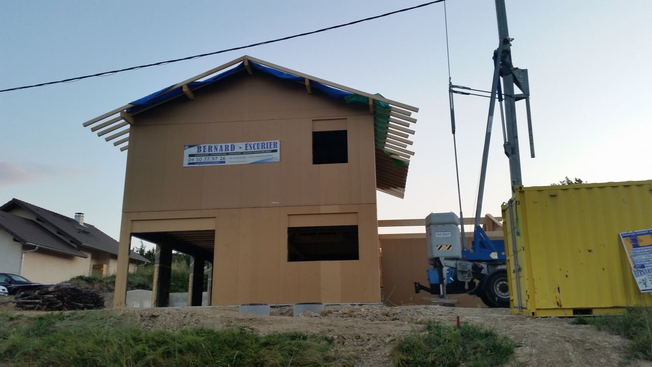 7eme jours des charpentiers  - montage charpente suite 2