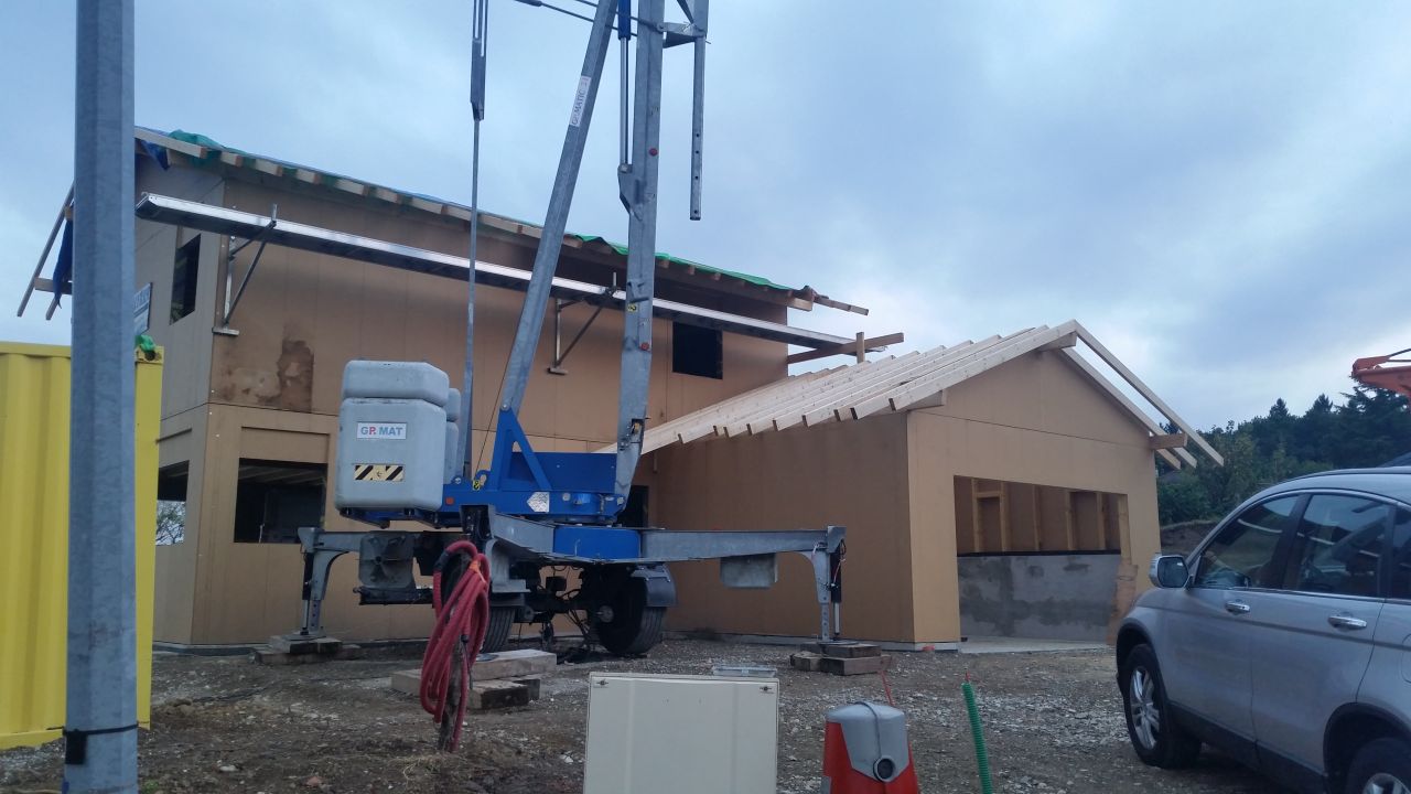 9eme jours   -  on continue la charpente 2
