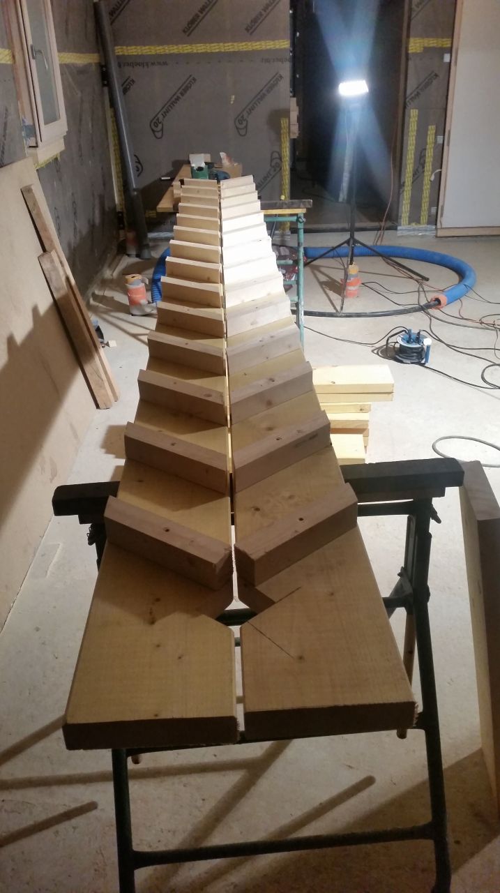 Escalier provisoir