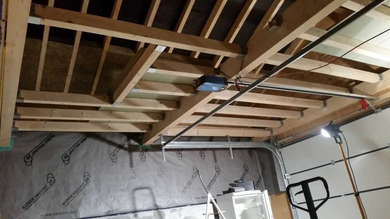 Solivage plancher garage