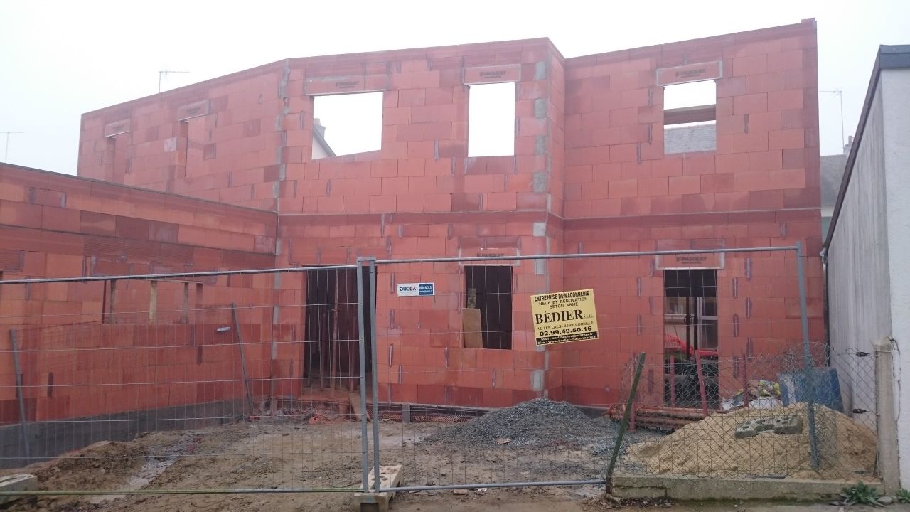Elevation des murs finie