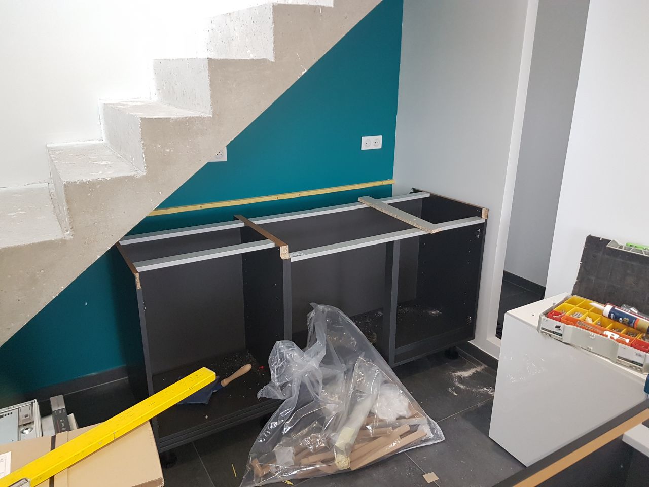 Cuisine en cours d'installation