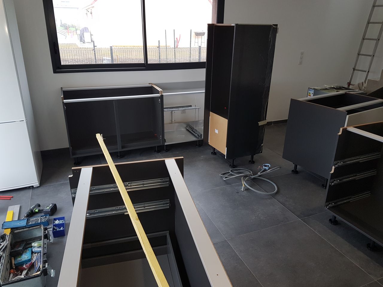 Cuisine en cours d'installation