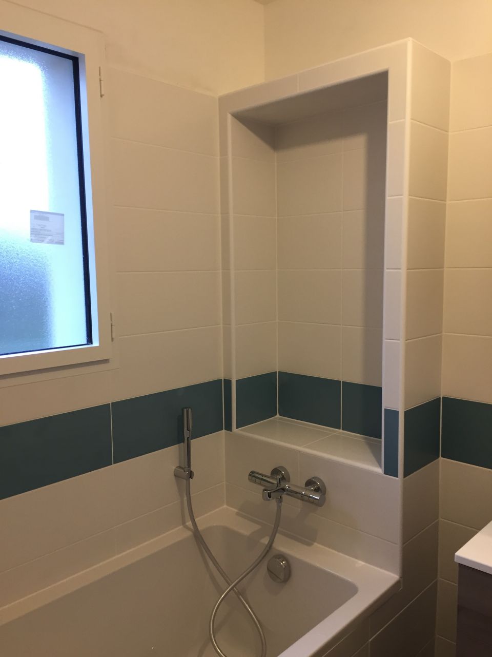 Salle de bain - carrelage fini