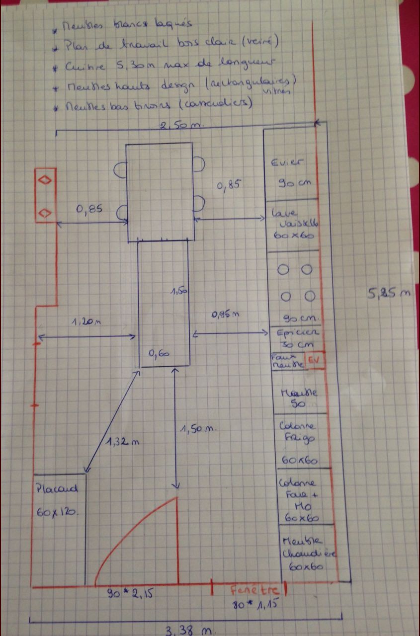 Plan brut de la cuisine