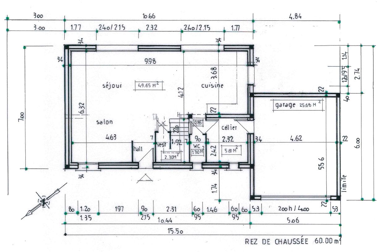 Plan rez de chausse