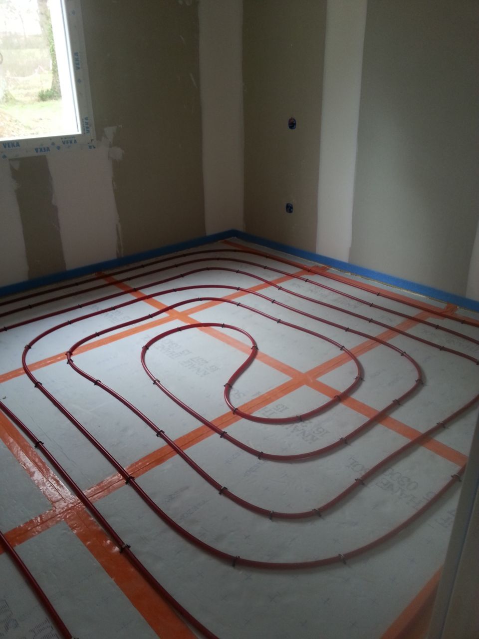 chauffage au sol : chambre parentale