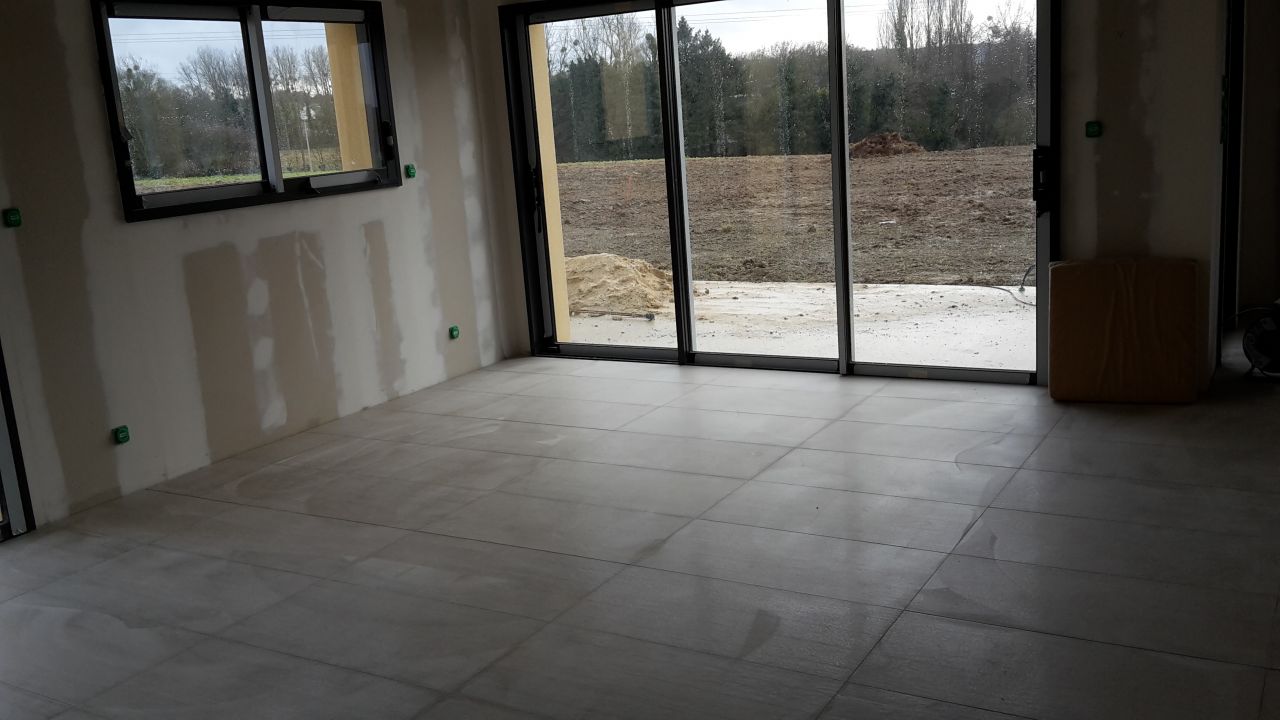 Carrelage principal posé