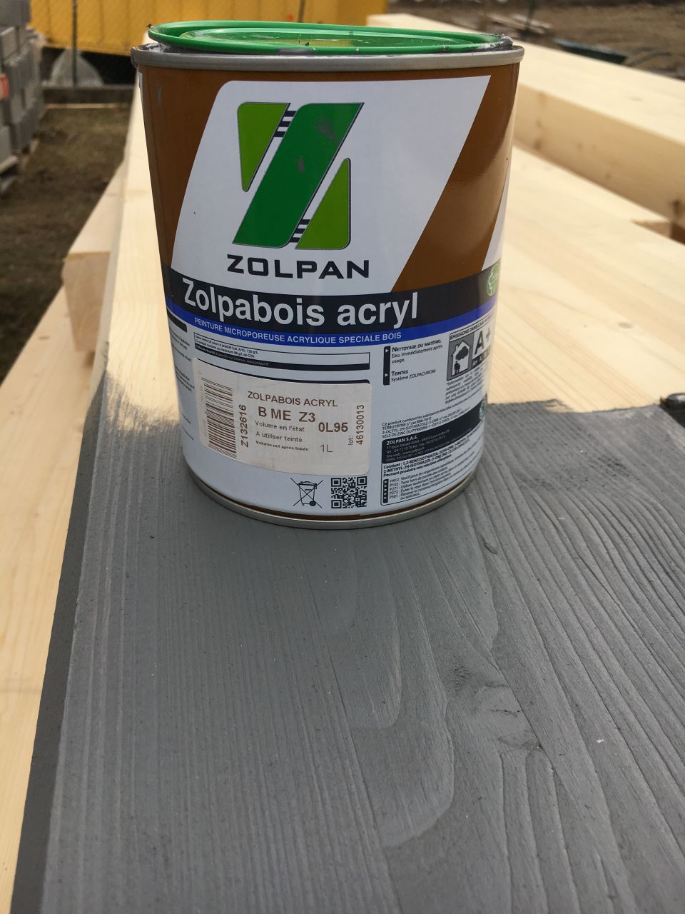 Peinture de la charpente Zolpan zolpabois acryl