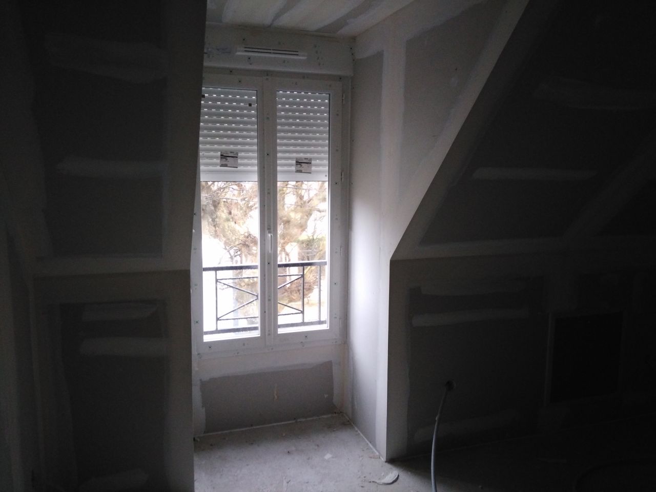 Cloisons du haut (chambre)