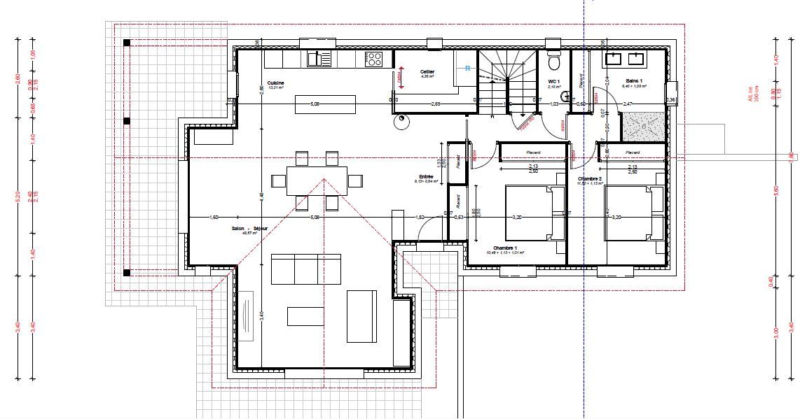 Plan Rez de Chausse