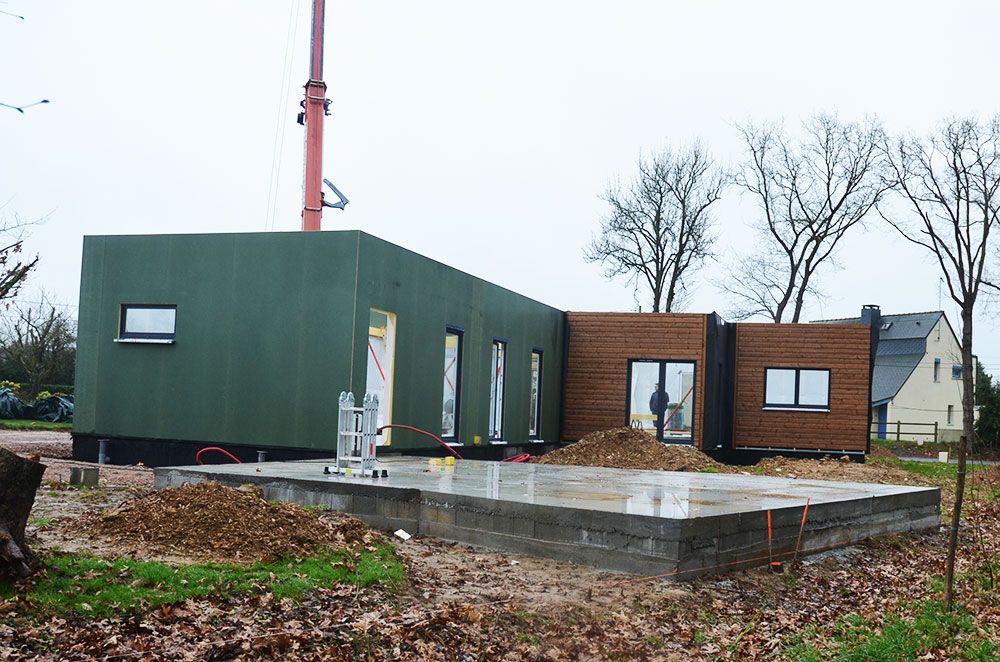 Pose de la maison