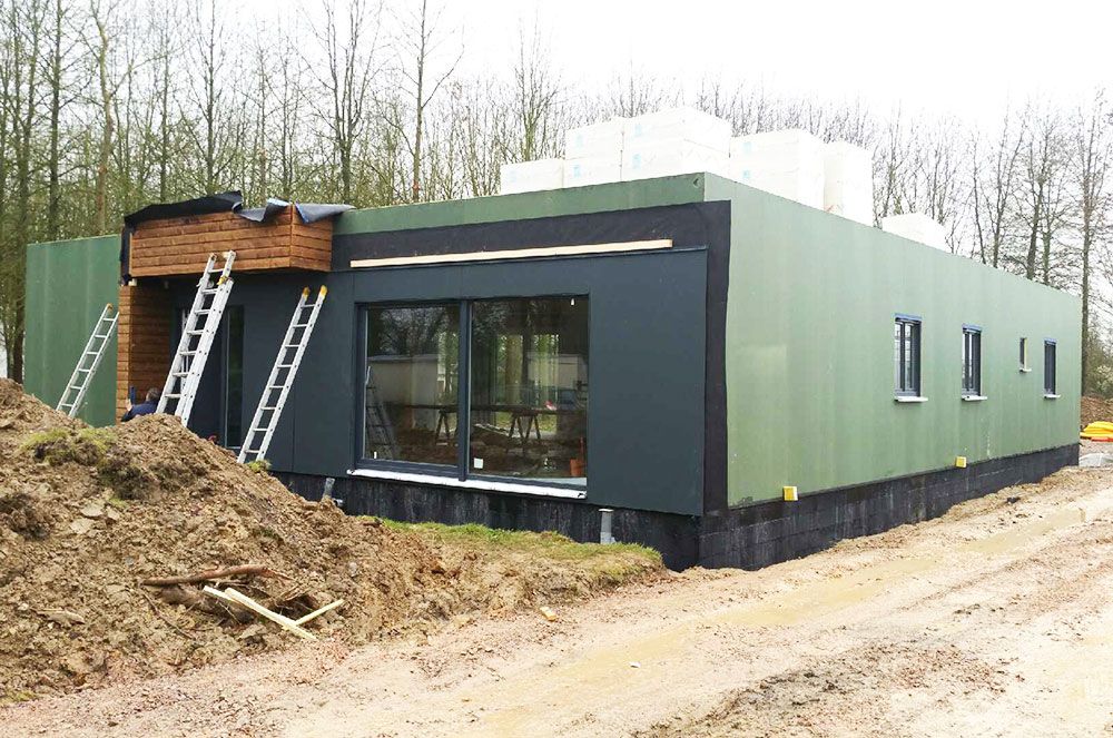 Pose de la maison