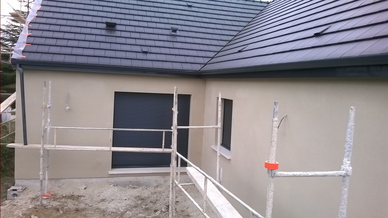 crépis enduit Parex blanc lumière G10