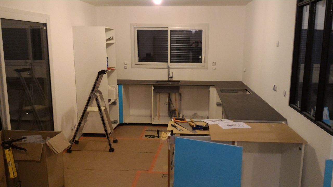 installation de la cuisine