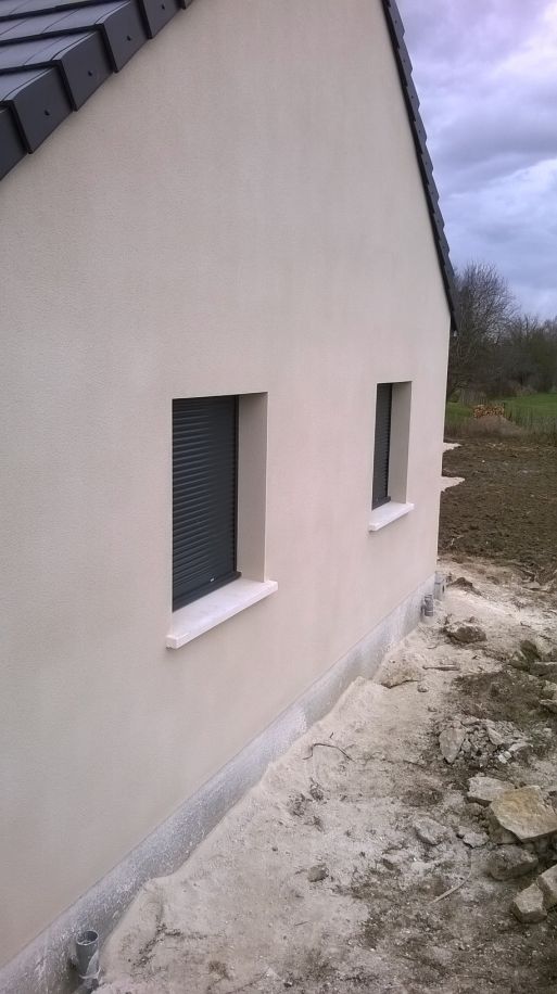 crépis enduit Parex blanc lumière G10