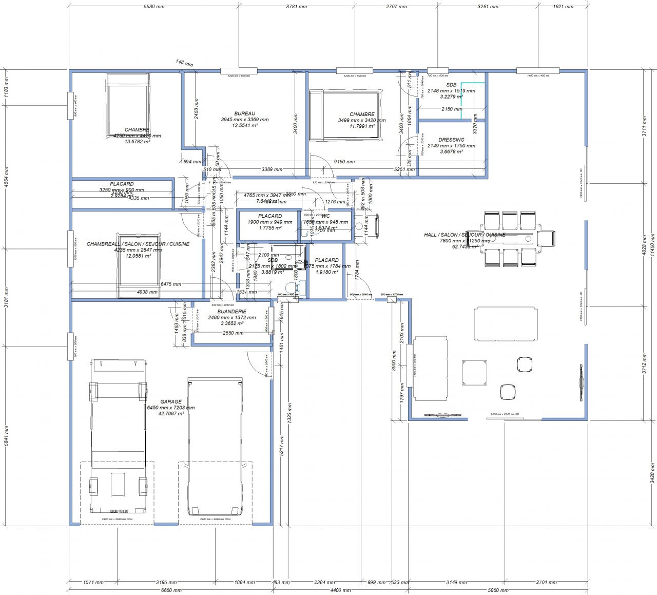 1er pas du dessin de la maison pour avis