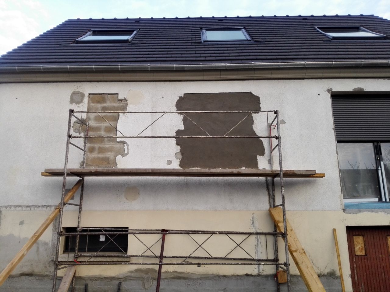 Rattrapage des tableaux au mortier